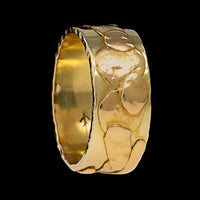 18K and 22K Yellow Gold Estate Abstract Band