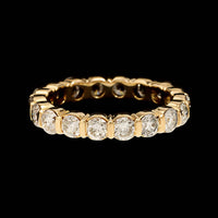 14K Yellow Gold Estate Diamond Eternity Band