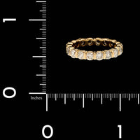 14K Yellow Gold Estate Diamond Eternity Band