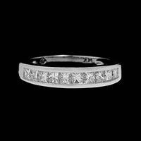 14K White Gold Estate Diamond Band
