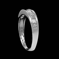 14K White Gold Estate Diamond Band