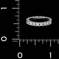 14K White Gold Estate Diamond Eternity Band