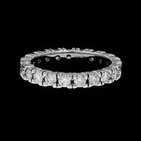 14K White Gold Estate Diamond Eternity Band