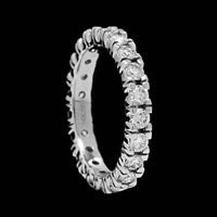 14K White Gold Estate Diamond Eternity Band