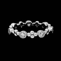 14K White Gold Estate Diamond Band