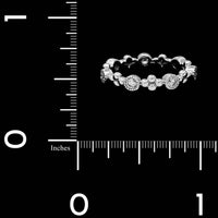 14K White Gold Estate Diamond Band