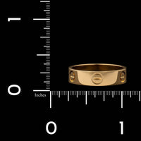Cartier 18K Yellow Gold Estate Love Ring