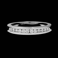 14K White Gold Estate Diamond Band