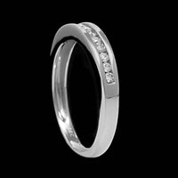 14K White Gold Estate Diamond Band