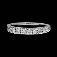 14K White Gold Estate Diamond Band
