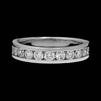 14K White Gold Estate Diamond Band