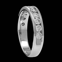 14K White Gold Estate Diamond Band