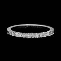 14K White Gold Estate Diamond Band