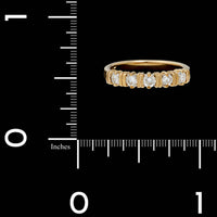 14K Yellow Gold Estate Diamond Band
