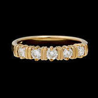 14K Yellow Gold Estate Diamond Band