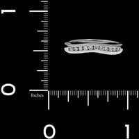 14K White Gold Estate Diamond Curved Wrap Band