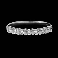 14K White Gold Estate Diamond Band
