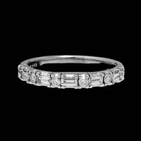 14K White Gold Estate Diamond Band