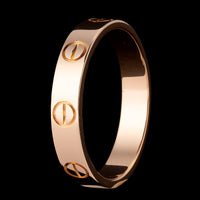 Cartier 18K Rose Gold Estate Small Model Love Ring