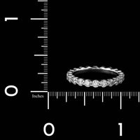 Memoire Platinum Estate Diamond Petite Prong Eternity Band