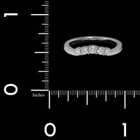 14K White Gold Estate Diamond Curve Band