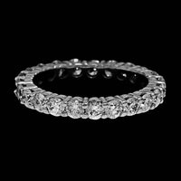 14K White Gold Estate Diamond Eternity Band