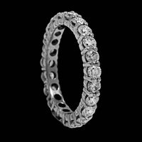 14K White Gold Estate Diamond Eternity Band