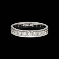 14K White Gold Estate Diamond Eternity Band
