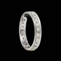 14K White Gold Estate Diamond Eternity Band