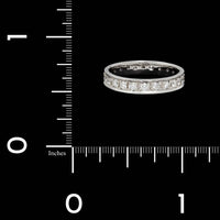 14K White Gold Estate Diamond Eternity Band