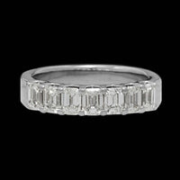 Memoire 18K White Gold Estate Diamond Band
