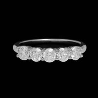 14K White Gold Estate Diamond Band