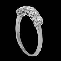 14K White Gold Estate Diamond Band