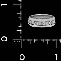 Tiffany & Co. 18K White Gold Estate Atlas Band