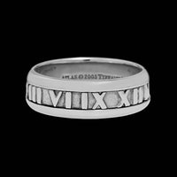 Tiffany & Co. 18K White Gold Estate Atlas Band