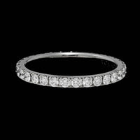 Van Cleef & Arpels 18K White Gold Estate Felicite Diamond Wedding Band