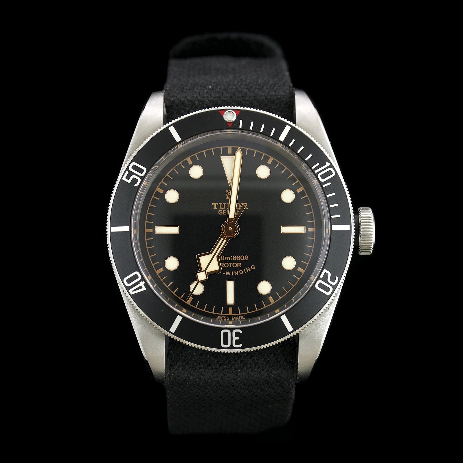 Stainless Steel Pre-Owned TUDOR Black Bay ETA Wristwatch