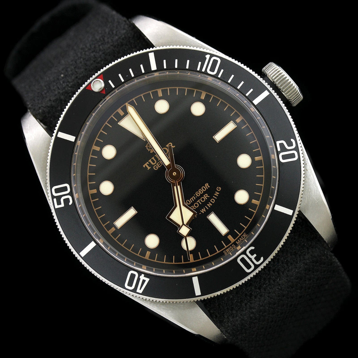 Tudor Steel Estate Black Bay ETA Wristwatch