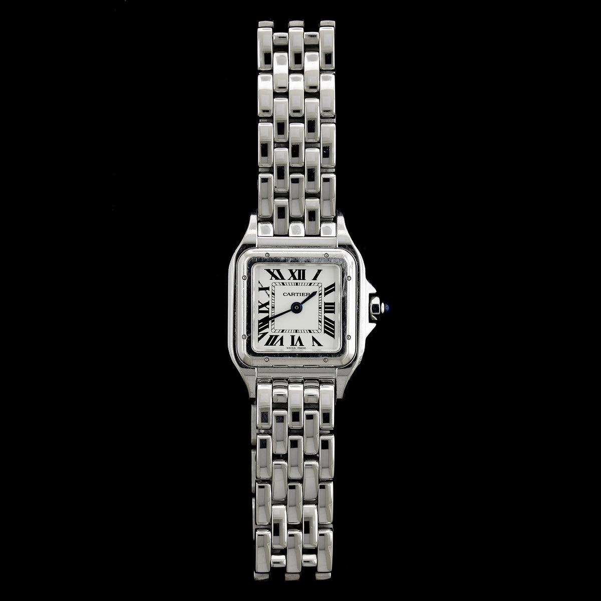 Cartier Steel Estate Panthere Wristwatch