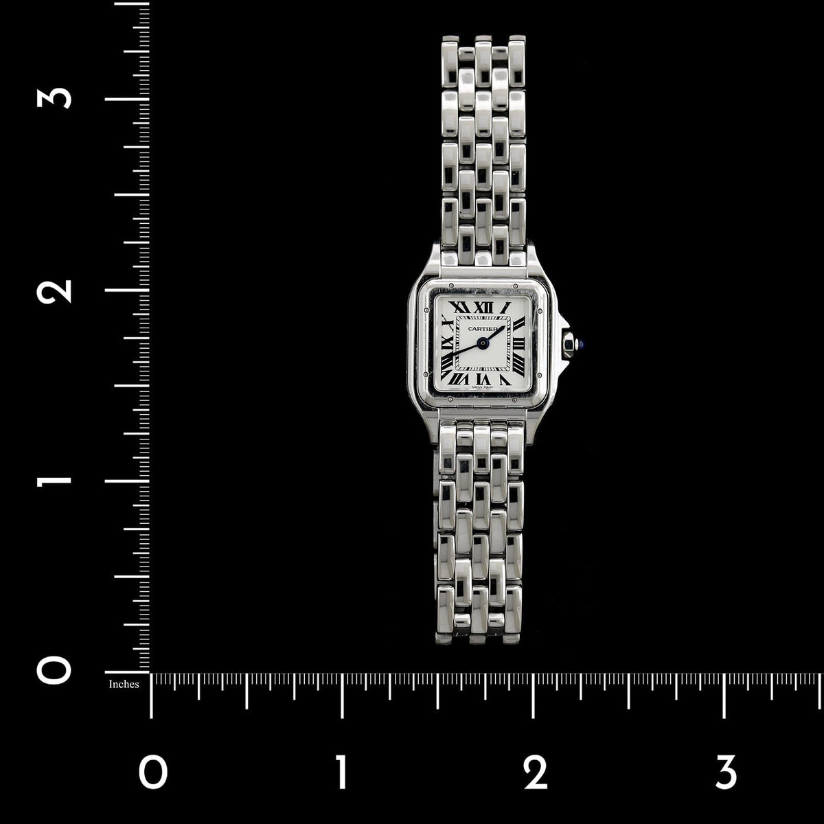 Cartier Steel Estate Panthere Wristwatch