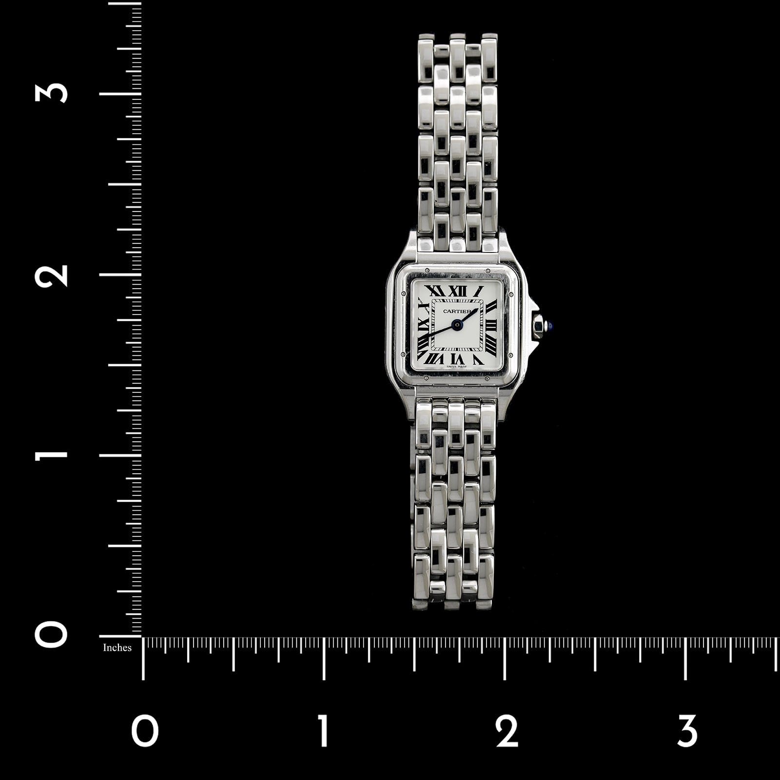 Cartier Steel Estate Panthere Wristwatch