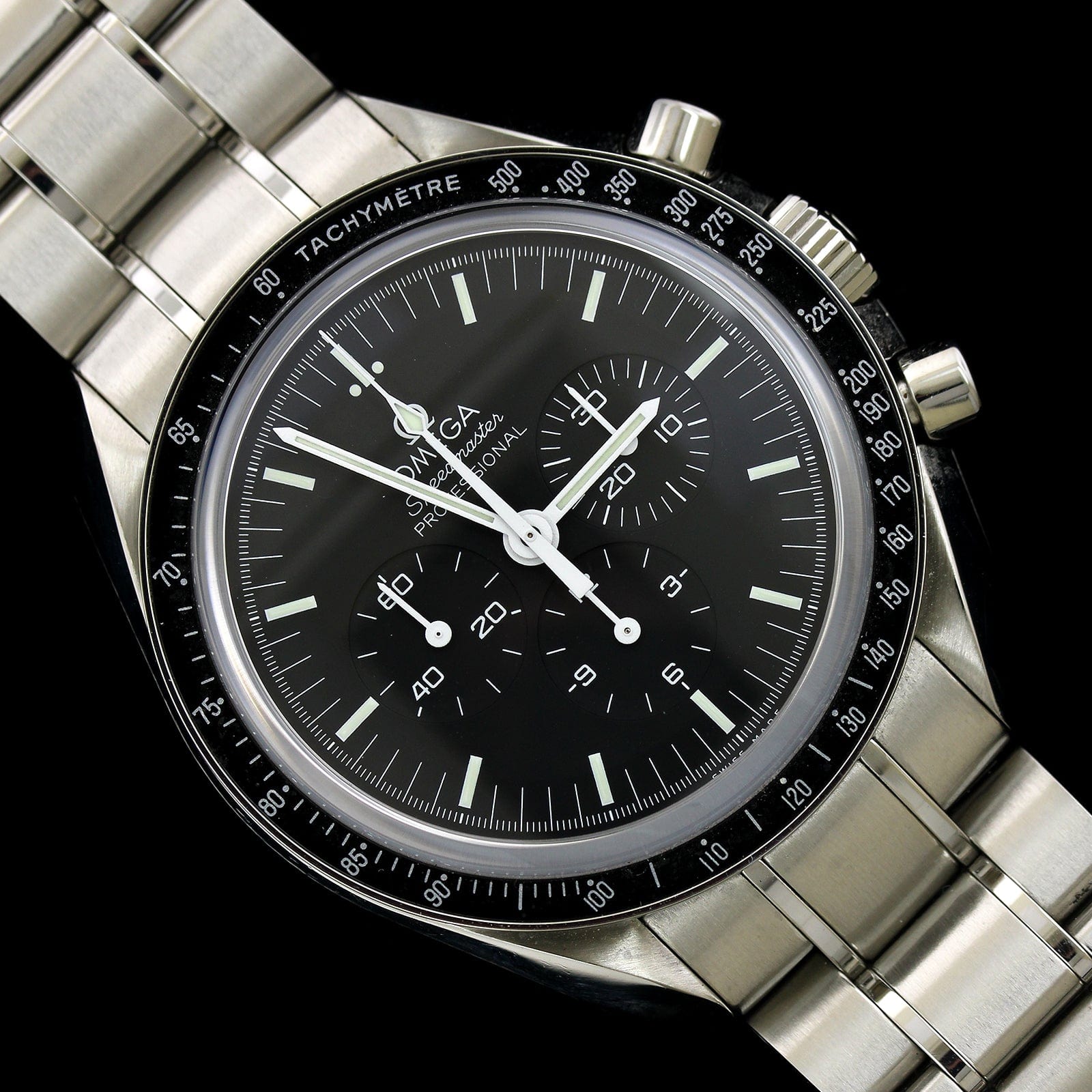Omega Steel Estate Speedmaster Moonwatch Wristwatch