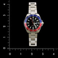 Tag Heuer Steel Estate Aquaracer GMT Wristwatch