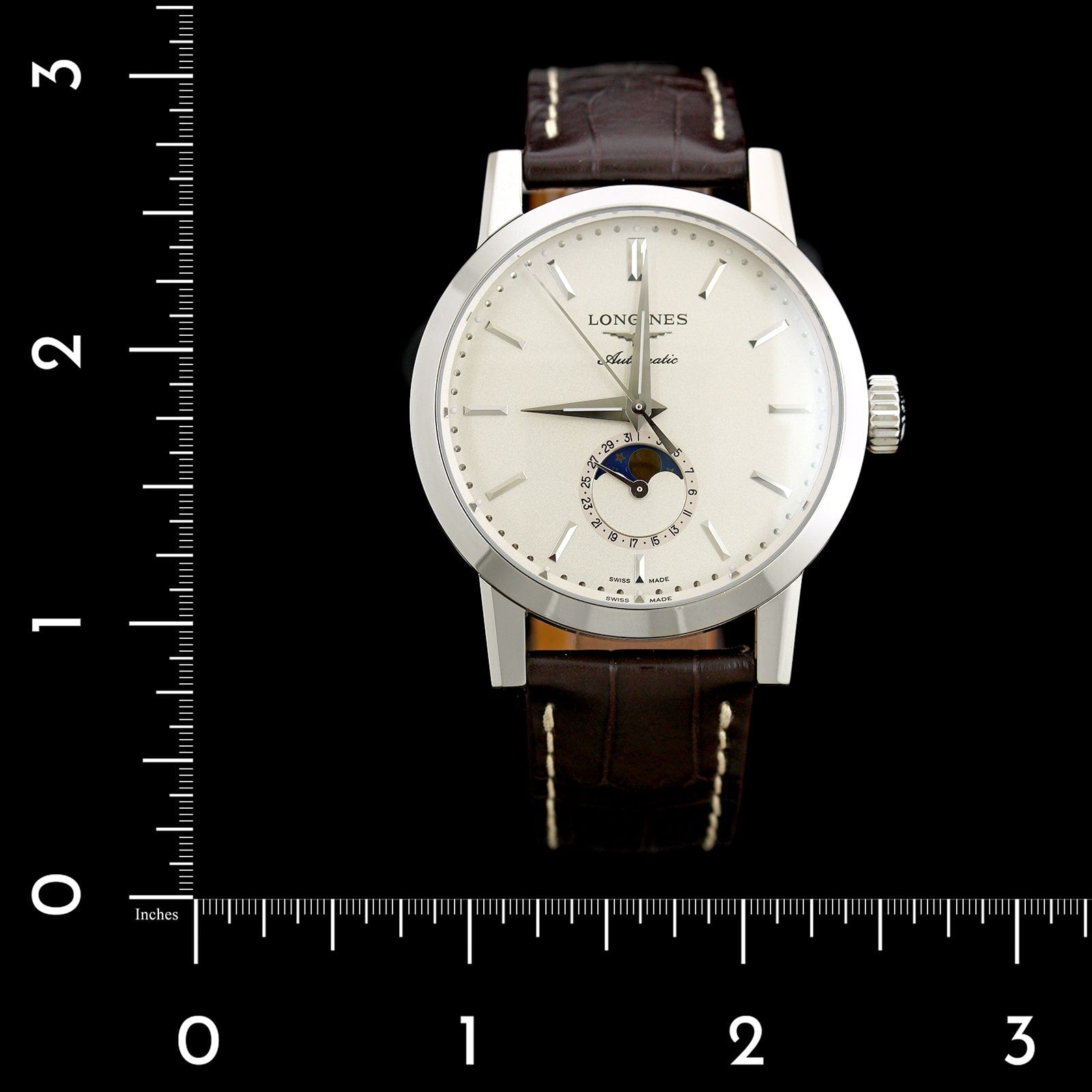 Longines Steel Estate 1832 Moonphase Wristwatch