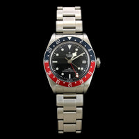 Tudor Steel Estate Black Bay GMT Wristwatch