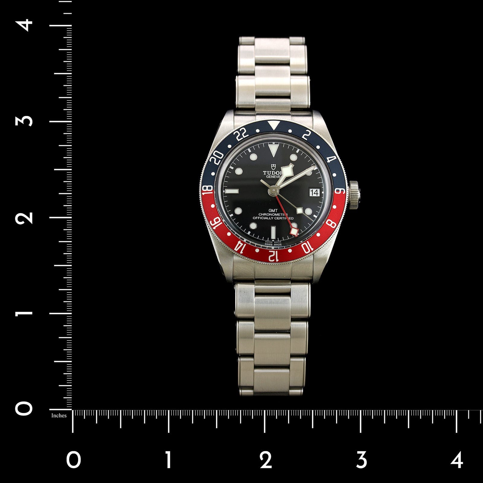Tudor Steel Estate Black Bay GMT Wristwatch
