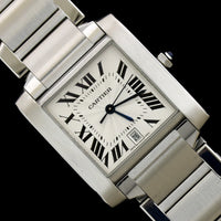 Cartier Steel Estate Tank Francaise Wristwatch