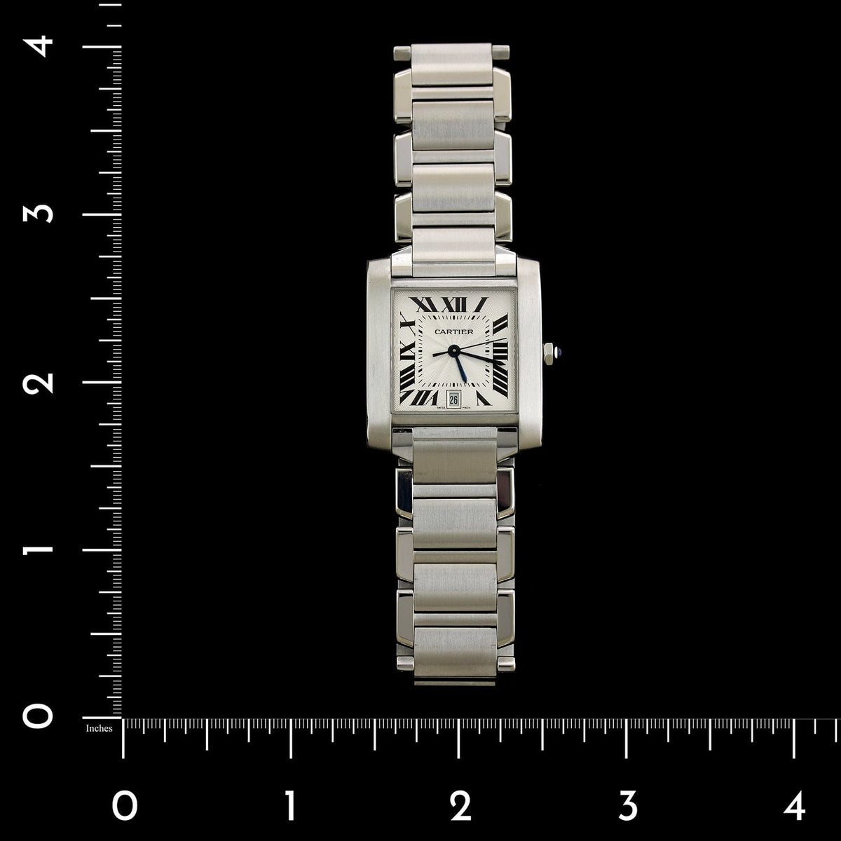 Cartier Steel Estate Tank Francaise Wristwatch
