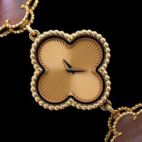 Van Cleef & Arpels 18K Rose Gold Estate Mother of Pearl Sweet Alhambra Watch