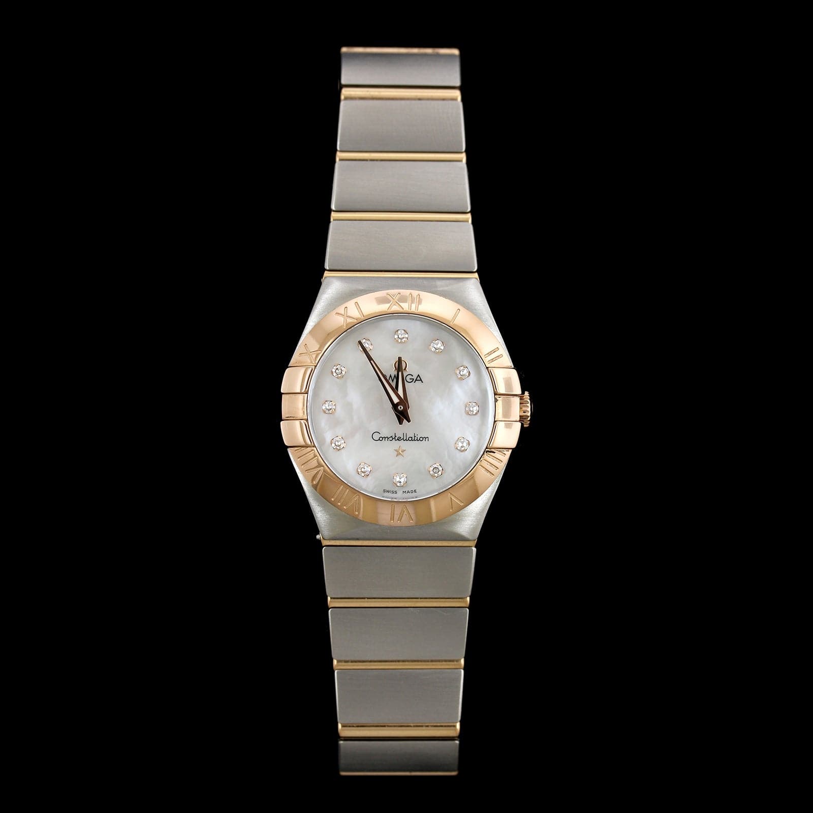 Omega Steel & Rose Gold Estate Constellation Wristwatch